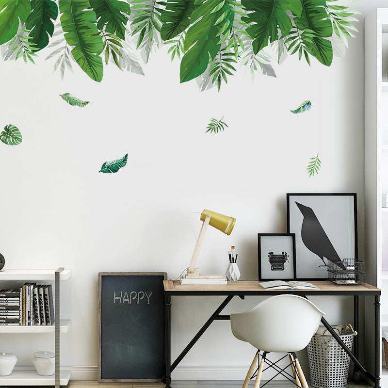 Wall Stickers Nordic  Green Plants Ins Wind